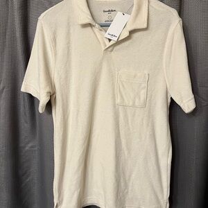 Goodfellow & Co Men's Cream Polo Shirt